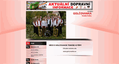 Desktop Screenshot of golcovanka.svet-stranek.cz