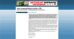 Desktop Screenshot of chovhospodarskychzvirat.svet-stranek.cz