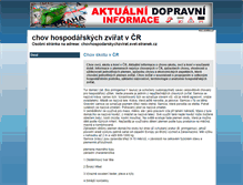 Tablet Screenshot of chovhospodarskychzvirat.svet-stranek.cz